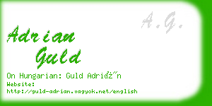 adrian guld business card